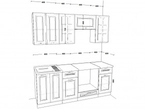 Кухонный гарнитур 1 Белый Вегас 2000 мм в Асбесте - asbest.magazinmebel.ru | фото - изображение 2