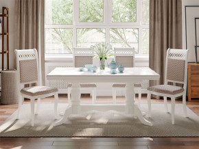 Обеденная группа стол Дижон и стулья Флоренция-1 4 шт белый в Асбесте - asbest.magazinmebel.ru | фото - изображение 1