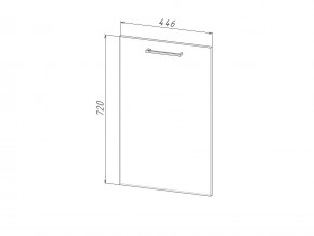 П 45 Комплект для посудомоечной машины 450 мм (цоколь + фасад) ЛДСП в Асбесте - asbest.magazinmebel.ru | фото