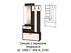 Секция с зеркалом в Асбесте - asbest.magazinmebel.ru | фото