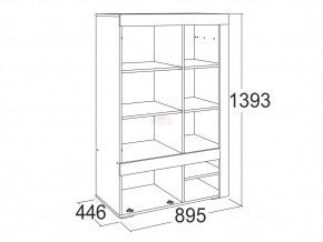 Шкаф комбинированный низкий Ольга 19 в Асбесте - asbest.magazinmebel.ru | фото - изображение 2