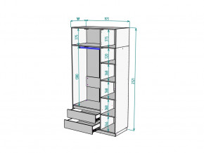 Шкаф Malta light H298 с антресолью HA3 Белый в Асбесте - asbest.magazinmebel.ru | фото - изображение 2