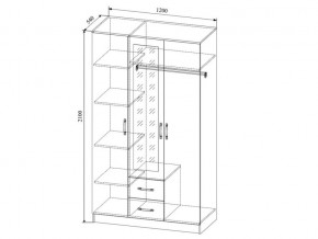 Шкаф Софи СШК1200.1 трехдверный в Асбесте - asbest.magazinmebel.ru | фото - изображение 2