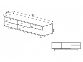 Тумба для ТВА Moderno-1800 В-1 Ф6 в Асбесте - asbest.magazinmebel.ru | фото - изображение 4