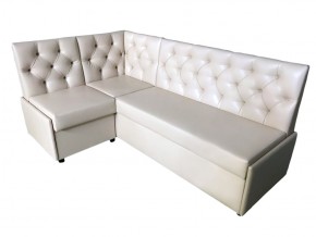 Угловой диван Призма со стяжками белый со спальным местом в Асбесте - asbest.magazinmebel.ru | фото - изображение 1
