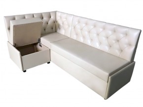 Угловой диван Призма со стяжками белый со спальным местом в Асбесте - asbest.magazinmebel.ru | фото - изображение 2